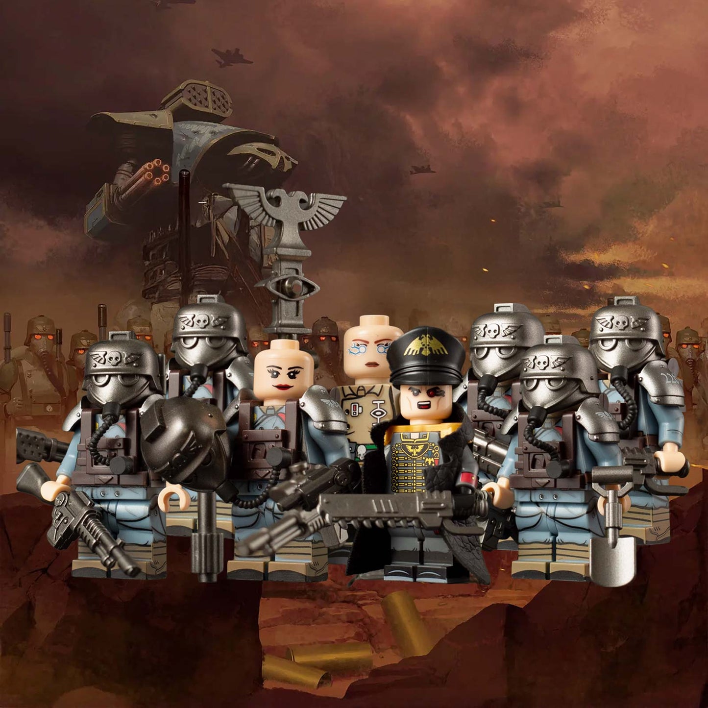 💀 Death Korps of Krieg Minifig Set – 8 Iconic Minis! 💀