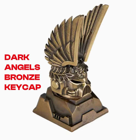 Dark Angels Bronze Artisan Keycap – Mechanical Keyboard Accessory – Metal Keycap