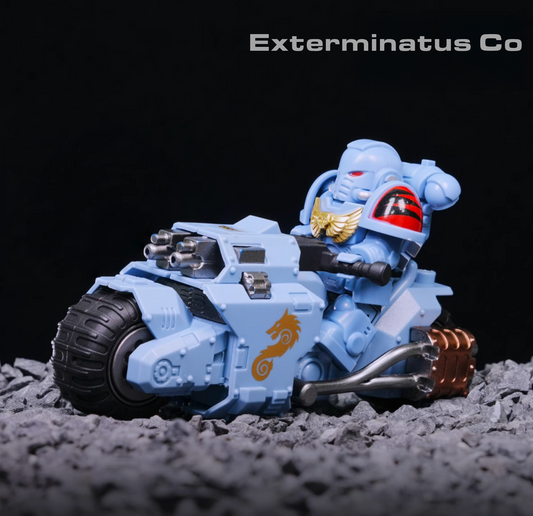 🏍️  Assault Bikes – Space Wolves, Blood Angels, Imperial Fists, White Scars & Ultramarines Minifigs