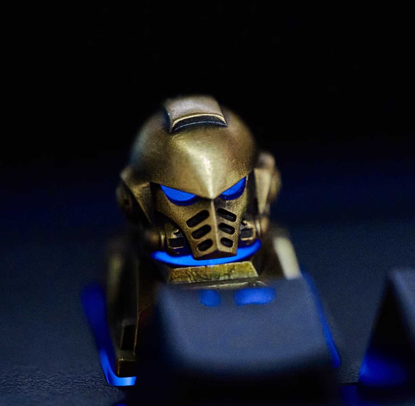 Dark Angels Bronze Artisan Keycap – Mechanical Keyboard Accessory – Metal Keycap