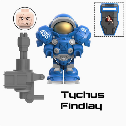 Starcraft 2 Minifig Set - Jim Raynor, Tychus Findlay, Terran Marines, Medic (5 minis)