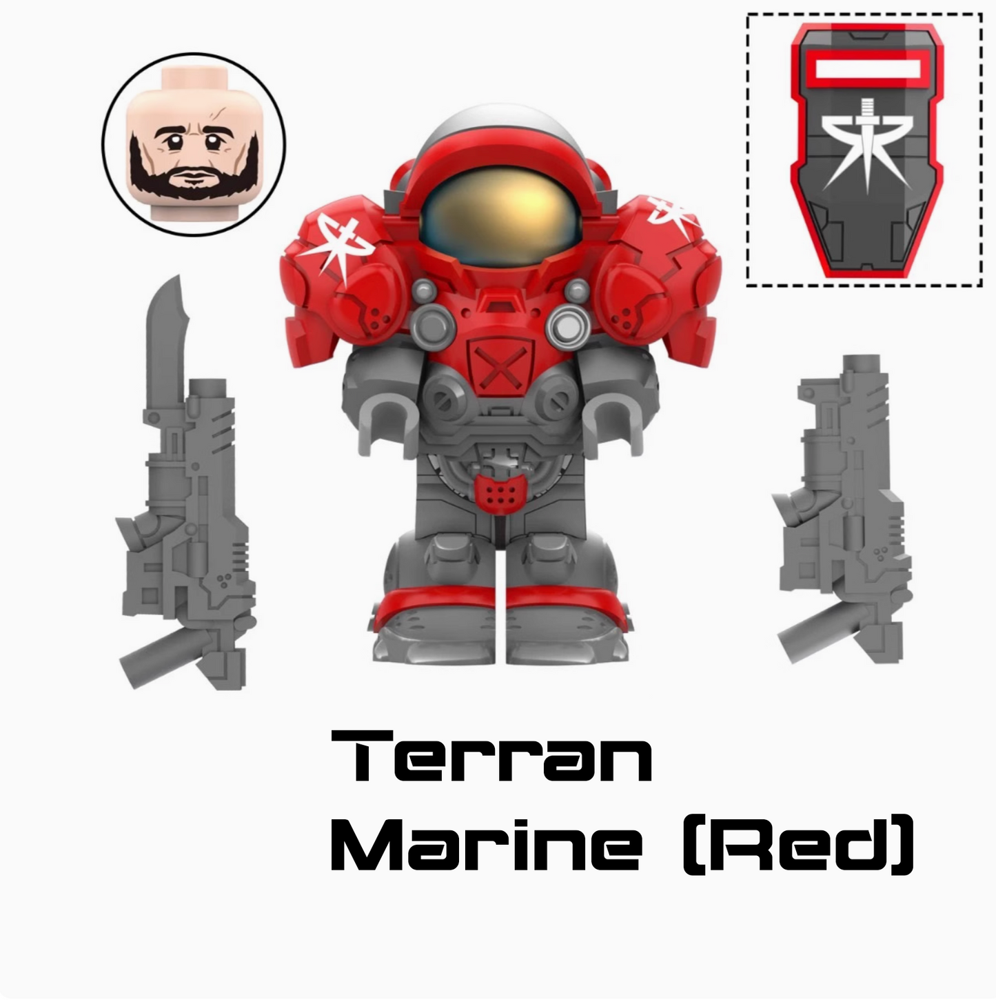 Starcraft 2 Minifig Set - Jim Raynor, Tychus Findlay, Terran Marines, Medic (5 minis)