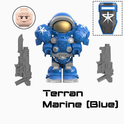 Starcraft 2 Minifig Set - Jim Raynor, Tychus Findlay, Terran Marines, Medic (5 minis)