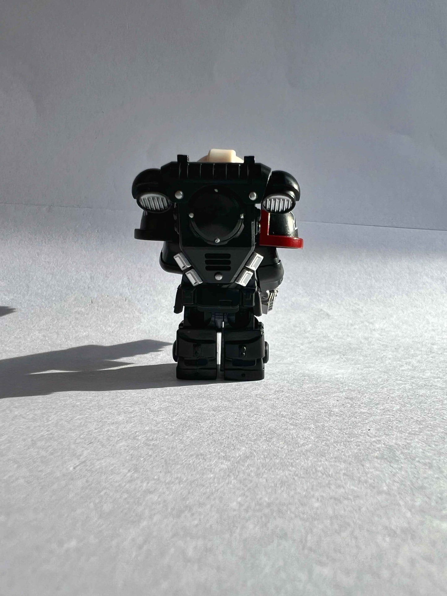 Custom Raven Guard Minifigure with Power Armor, Bolt Pistol & Plasma Rifle